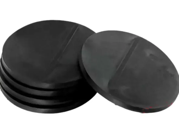 Plastbaser Svart Round - 60mm (5 stk)