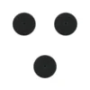 Plastbaser Svart Round - 50mm (3 stk)