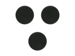 Plastbaser Svart Round - 60mm (3 stk)