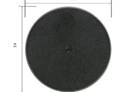 Plastbaser Svart Round - 100mm (1 stk)