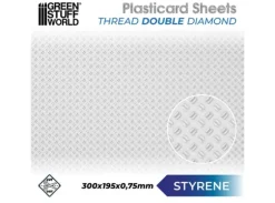 Plasticard Thread Double Diamond Texture
