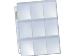 Plastlomme 9-Pocket m/ Flap - 100 stk