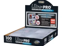 Plastlomme 4 Pocket Toploader - 100 stk