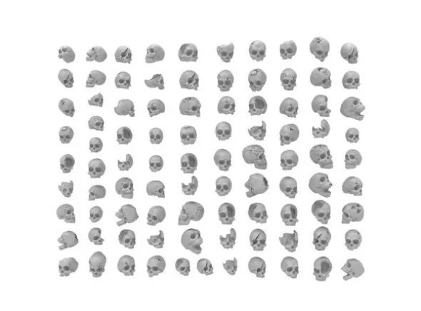 Resin Hodeskaller Skulls - 85 stk