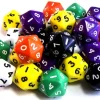 RPG Dice D20 22 mm Terning - 1 stk