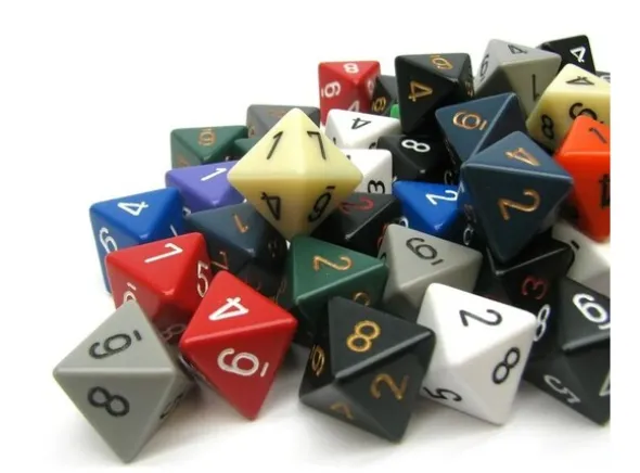 RPG Dice D8 Terning - 1 stk