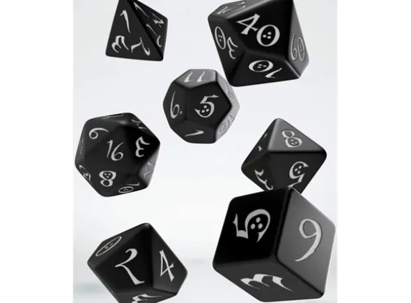 RPG Dice Set Black 7 stk.