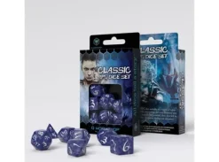 RPG Dice Set Cobalt/White