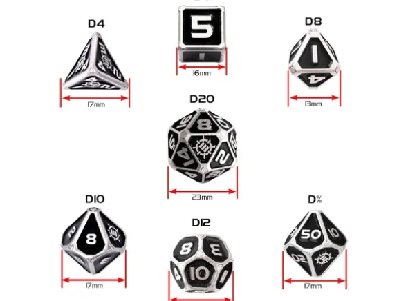 RPG Dice Set Metal