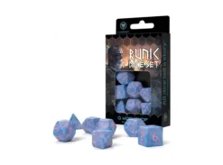 RPG Dice Set Runic Blue/Pink 7 stk