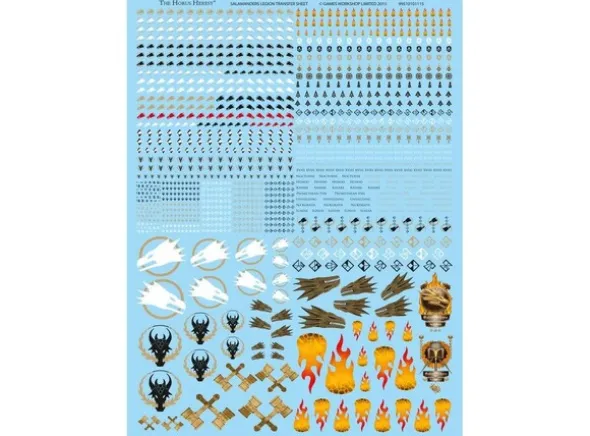 Salamanders Legion Transfer Sheet