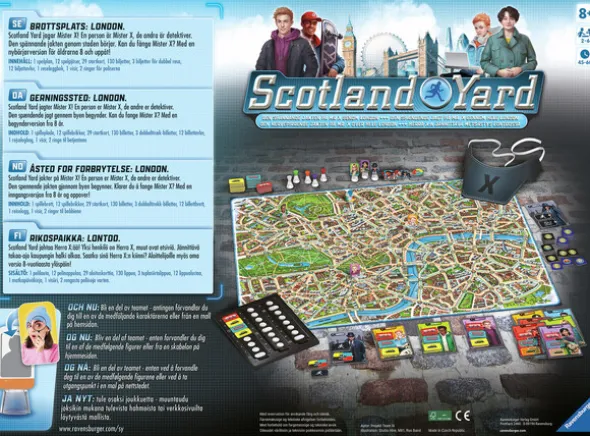 Scotland Yard Brettspill - 2024 Utgave