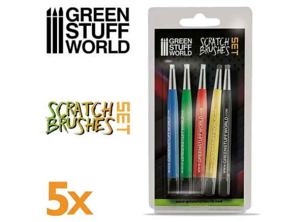 Scratch Brushes Set - 5 stk