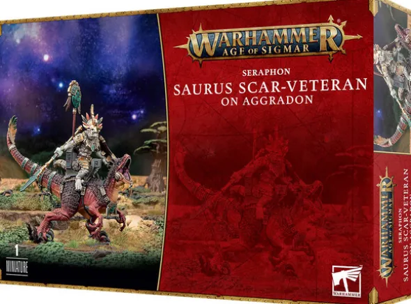 Seraphon Saurus Scar-Veteran on Aggradon
