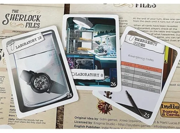 Sherlock Files Curious Capers Kortspill