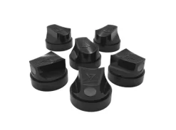 Skinny Pro Spray Caps (6 stk) - Black