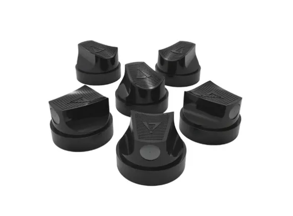 Skinny Pro Spray Caps (6 stk) - Black