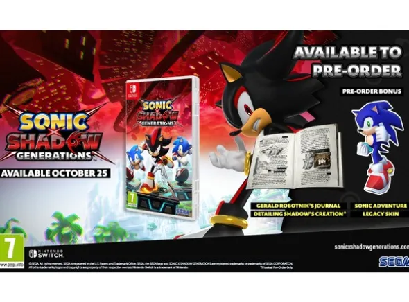 Sonic X Shadow Generations Switch
