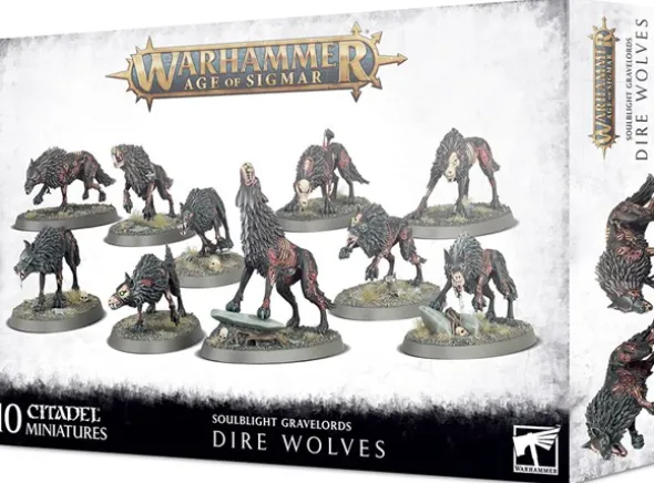 Soulblight Gravelords Dire Wolves