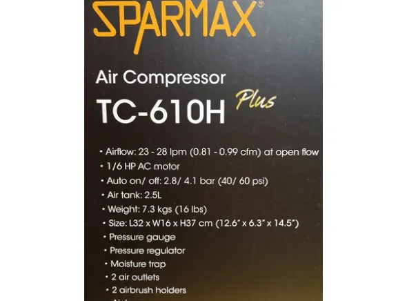 Sparmax TC610H+ Airbrush Kompressor