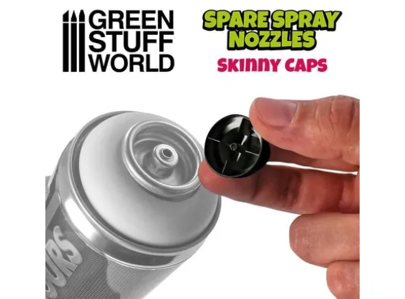 Standard Spray Caps (6 stk) - Black