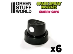 Standard Spray Caps (6 stk) - Black