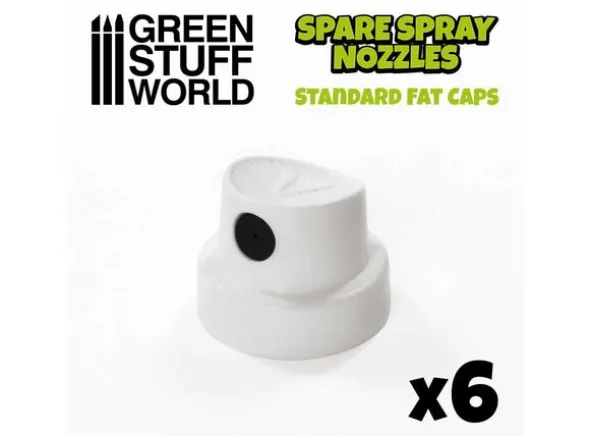 Standard Spray Caps (6 stk) - White