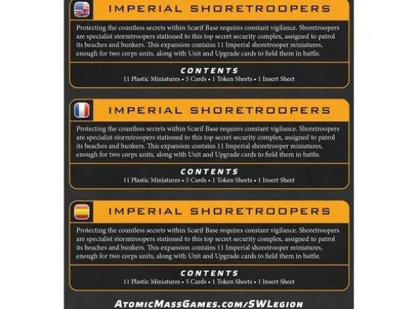 Star Wars Legion Imperial Shoretroopers