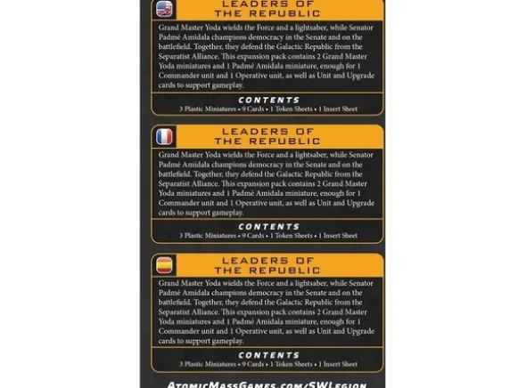 Star Wars Legion Leaders Republic