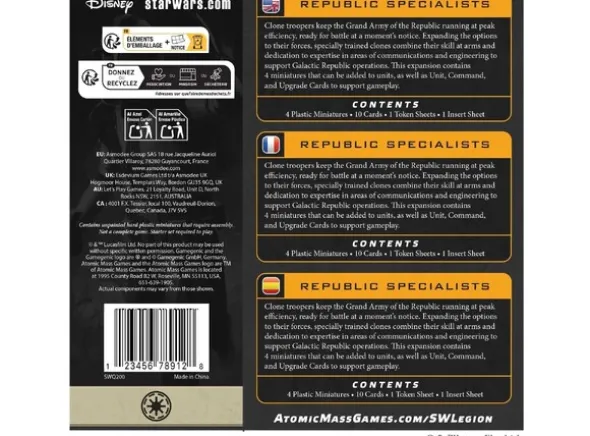 Star Wars Legion Republic Specialists