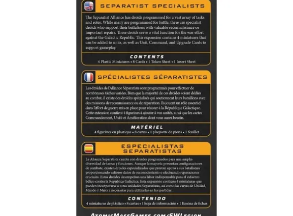 Star Wars Legion Separatist Specialists