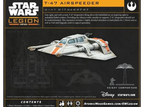 Star Wars Legion T-47 Airspeeder