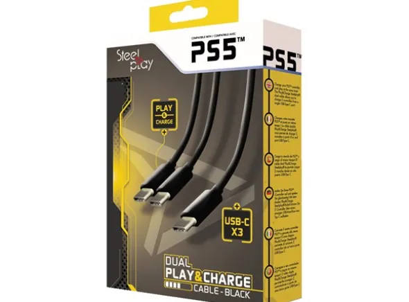 Steelplay Dual Play & Charge Cable PS5