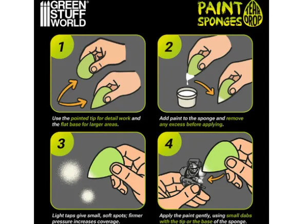 Teardrop Paint Sponges x5