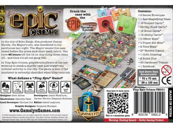 Tiny Epic Crimes Brettspill
