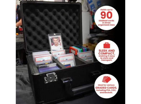 Trading Card Suitcase Black Small