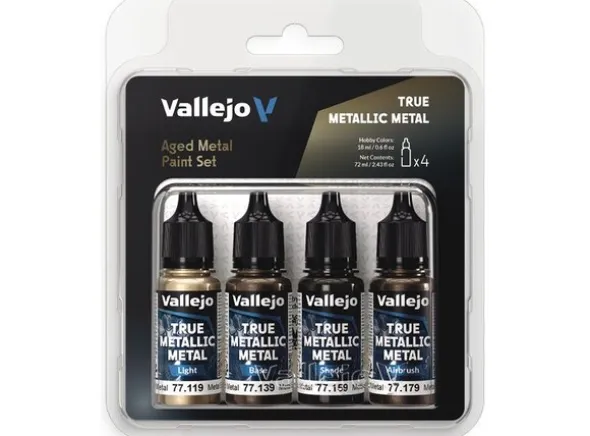 Vallejo True Metallic Set Aged Metal