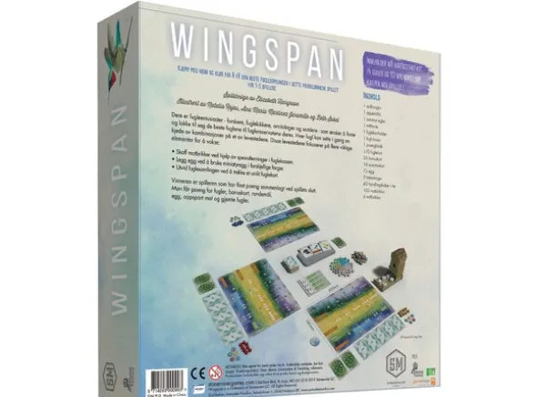 Wingspan 3rd Edition Brettspill - Norsk