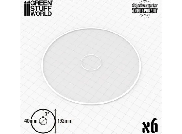 WTC Terrain Clear Objective Markers x6