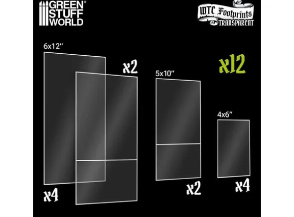 WTC Terrain Glasspack Footprints Set x2